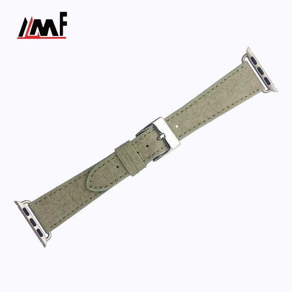 Embossed Flexible Green Pineapple Leaf Fibre Water Resistant Smart Watch Band - Image 5