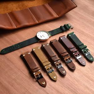 Calf Grain Pattern Leather Watch Strap