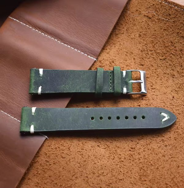 Calf Grain Pattern Leather Watch Strap - Image 4