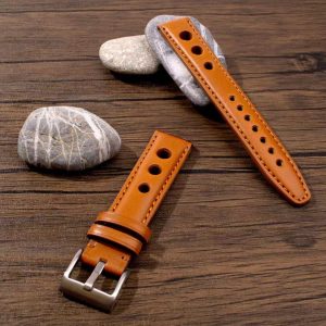 Calfskin leather watch strap