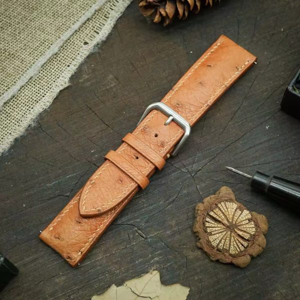 Ostrich leather quick release leather strap - Image 5