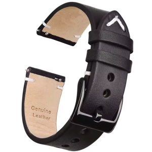 Quick release calf leather strap