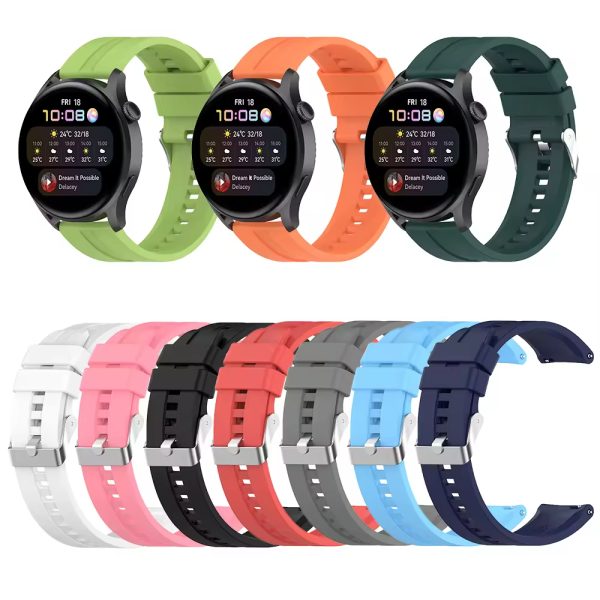 Breathable Silicone Sports Smart Watch Band - Image 2