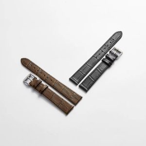 Split Calf Leather Watch Band For Rolex