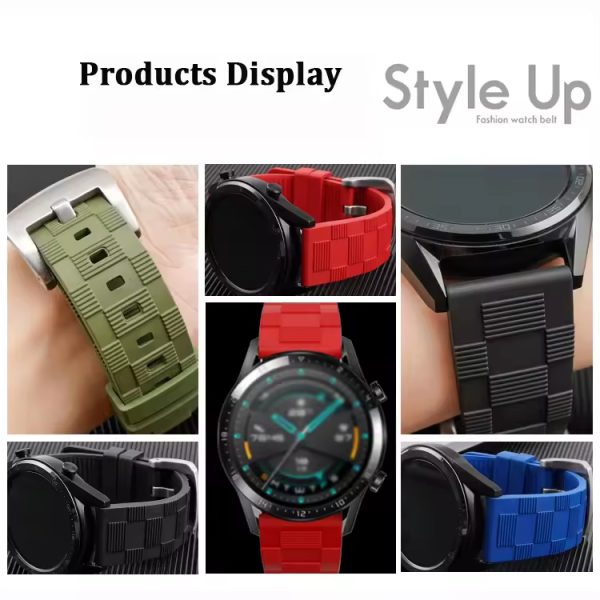 Quick Release FKM Rubber Watch Band - Image 4
