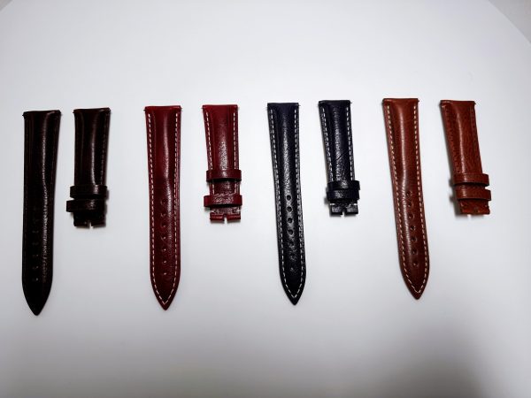 Thick padding Oil wax leather watch strap - Image 2