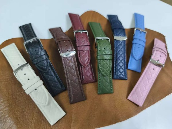 Italian smooth calf leather watch strap