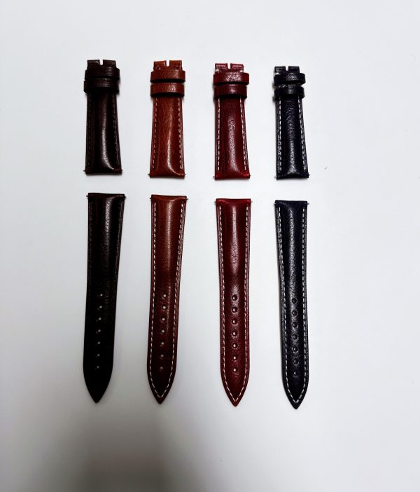 Thick padding Oil wax leather watch strap - Image 3