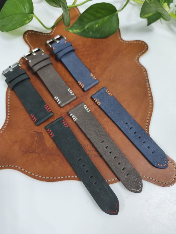 Hand Stitching Calf leather watch strap