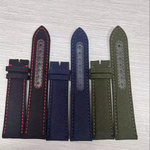 Condura nylon with leather watch band