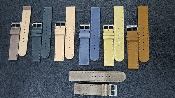 Calf leather watch strap