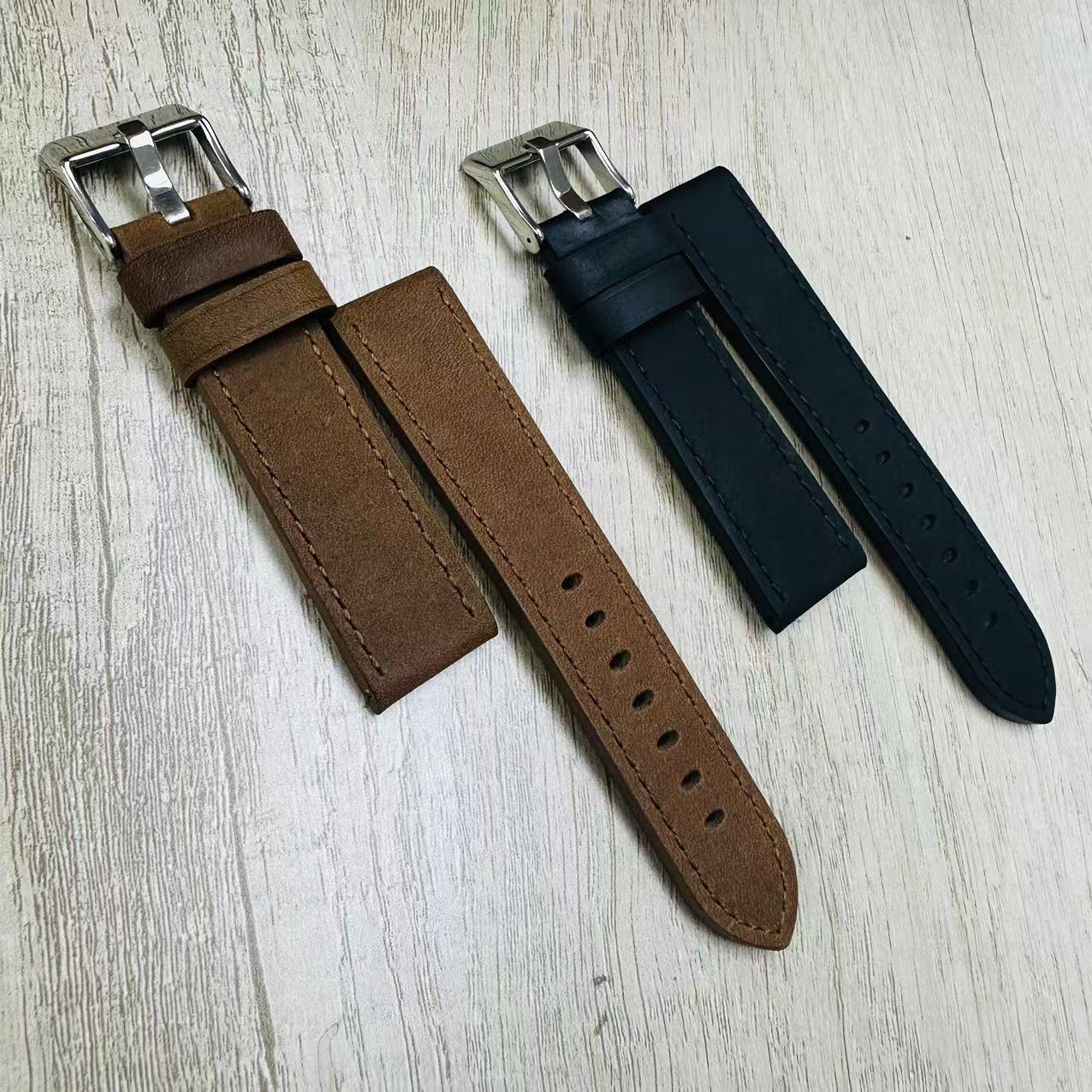 Crazy Horse Leather Watch Strap - Image 3