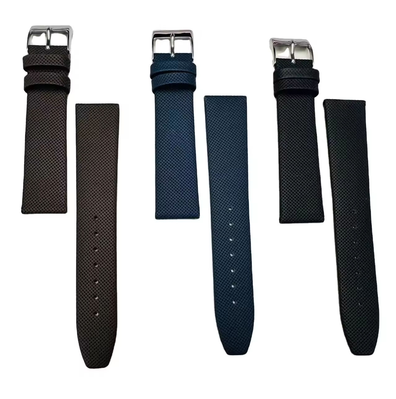 Square End Calf Leather Watch Strap