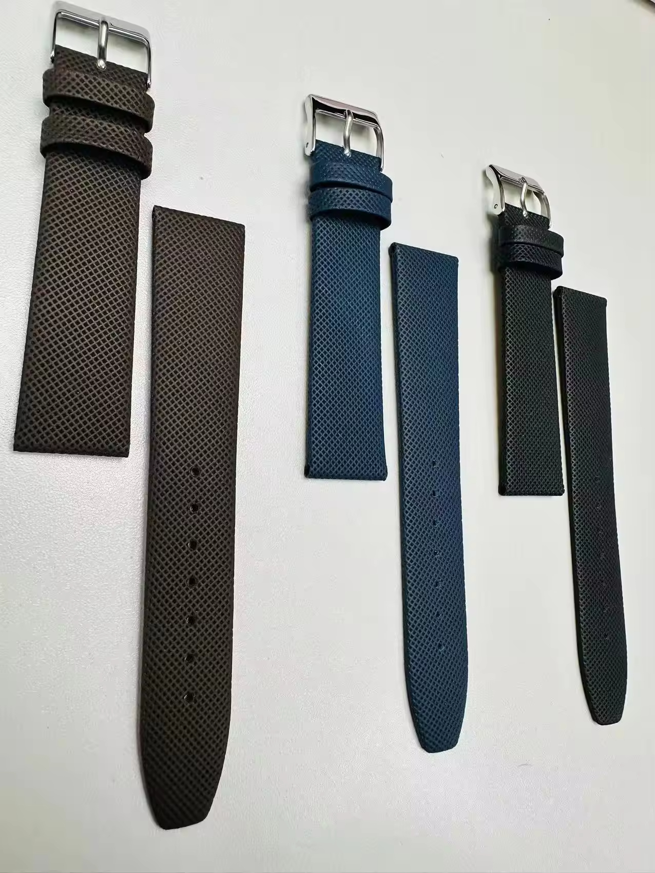 Square End Calf Leather Watch Strap - Image 2