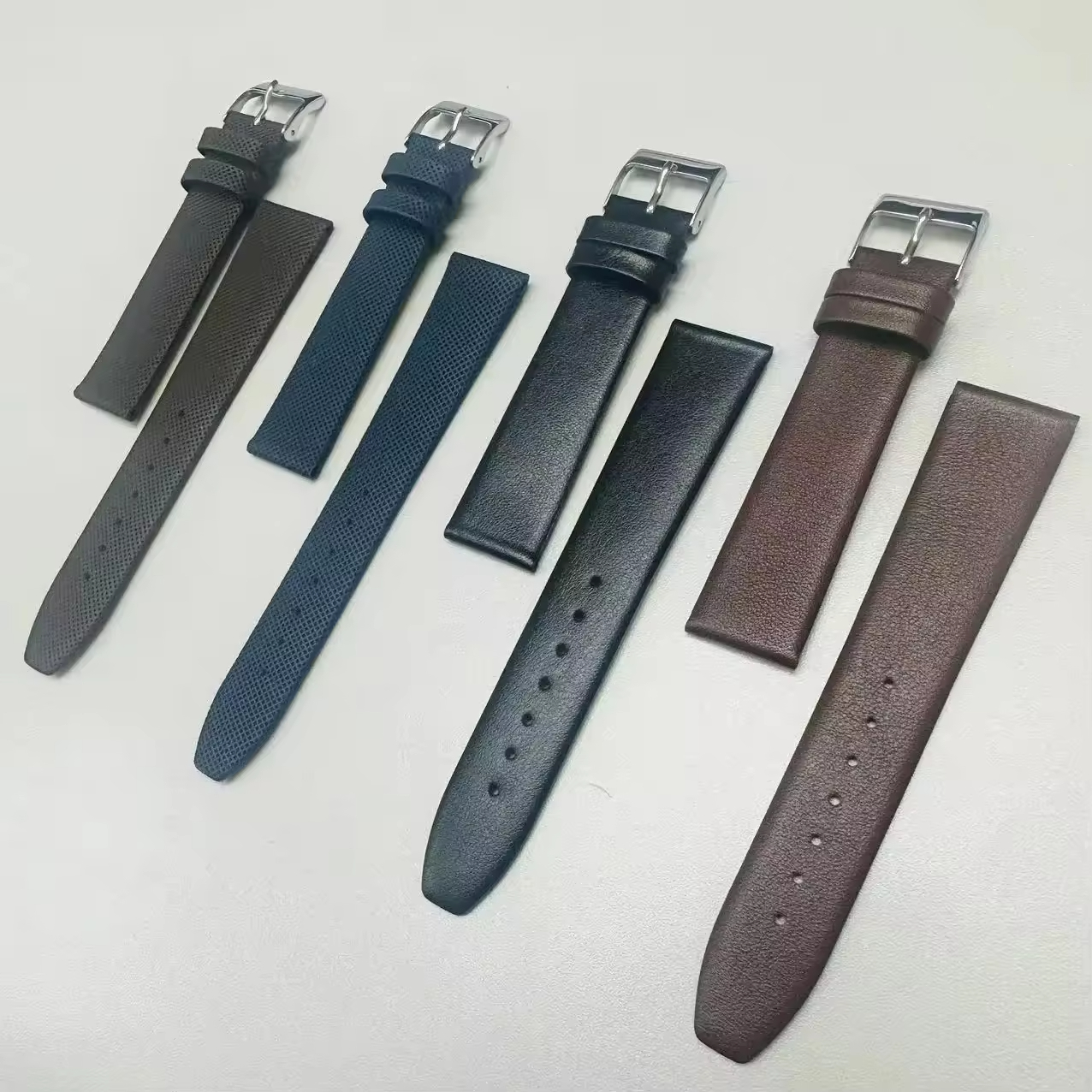 Square End Calf Leather Watch Strap - Image 3