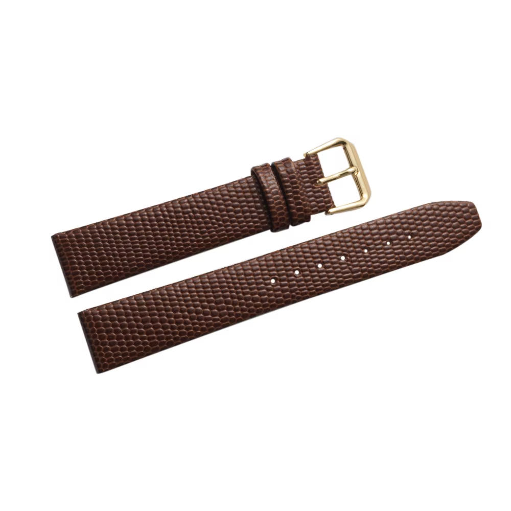 Embossed Lizard Grain Calf Leather Watch Strap - Image 2