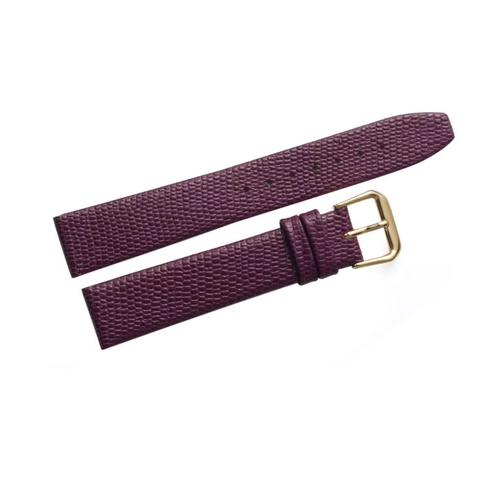 Embossed Lizard Grain Calf Leather Watch Strap - Image 3