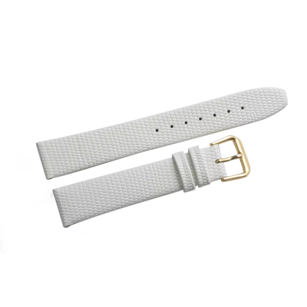 Embossed Lizard Grain Calf Leather Watch Strap - Image 5