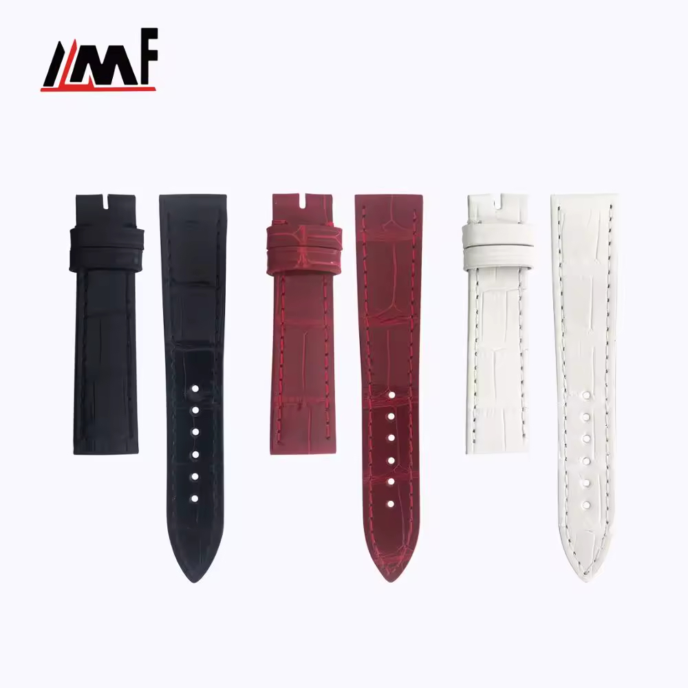 快速釋放鱷魚皮錶帶