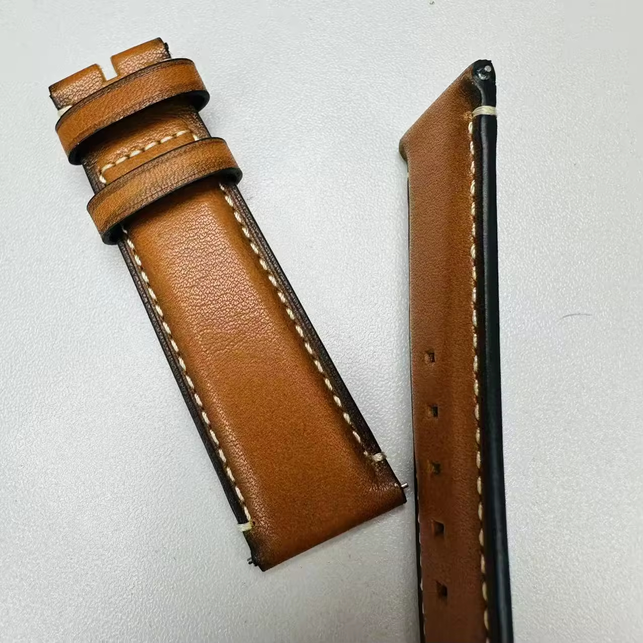 Italian Oil Wax Leather Watch Strap - Image 4