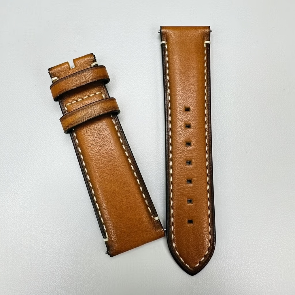 Italian Oil Wax Leather Watch Strap - Image 2